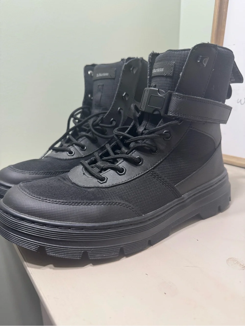 Dr Martens Chunky Black Combat Boots